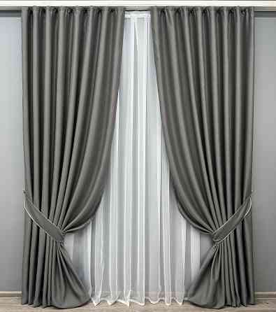 Комплект готових штор VR-Textil Bagema Rvs № 1823ш Мусон 100х290 см 2 шт (31-916) Київ