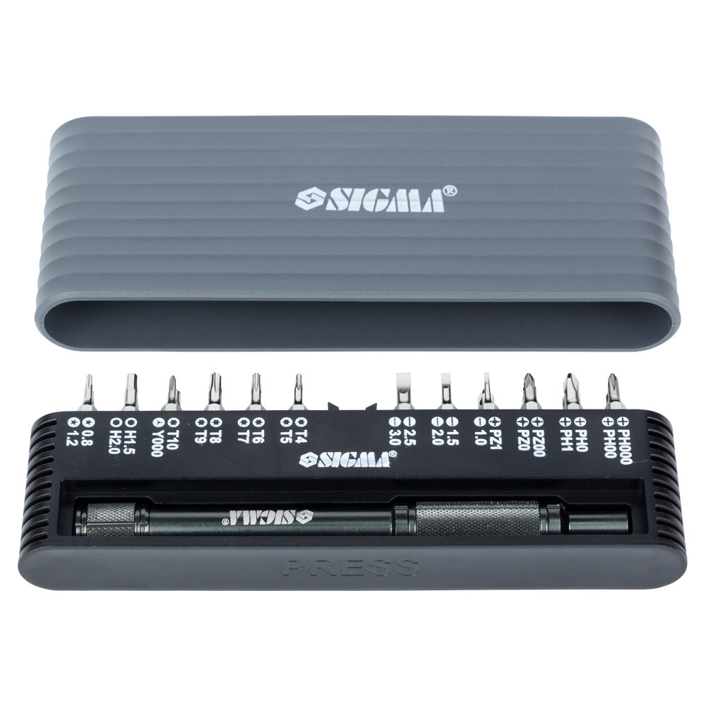 Sigma Отвертка + биты 1/4" 24шт CrV для мобильных телефонов (пласт кейс) SIGMA (4003251) Київ - фото 1