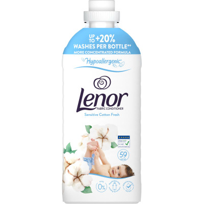 Кондиціонер для білизни Lenor Для чутливої шкіри Свіжість бавовни 1.239 л (8700216724470) Вінниця - фото 2