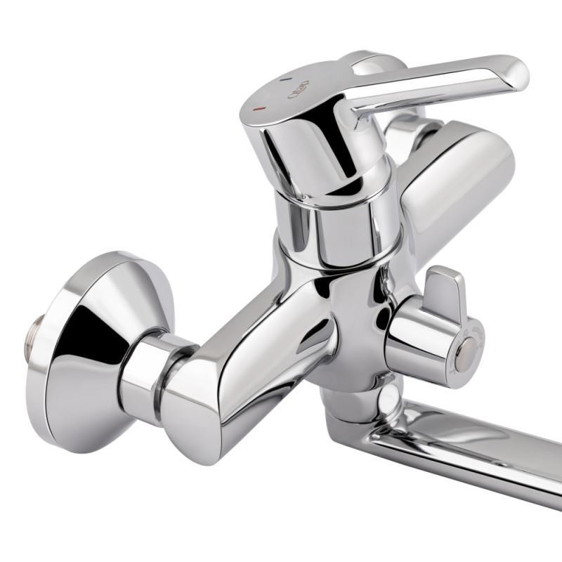 Смеситель для ванны с поворотным изливом, c душевым гарнитуром Qtap Grand QTGRACRM005 Chrome Харьков - изображение 4