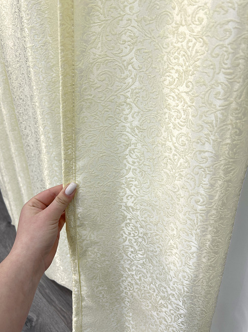 Комплект готових штор VR-Textil Софт Вензель № 2046ш Айворі 200х275 см 2шт (32-408) Київ - фото 7