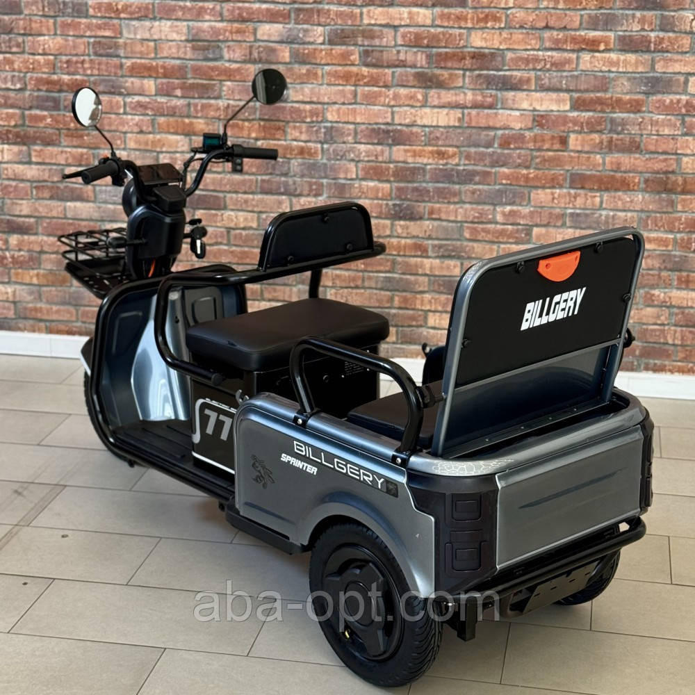 Електричний трицикл з кузовом SOK X3 МАХ 2000W-72V-28Ah Шини:10"/10" купити дешево Україна Одеса - фото 7