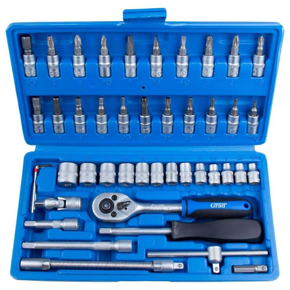 Набор торцевых насадок и биты 1/4