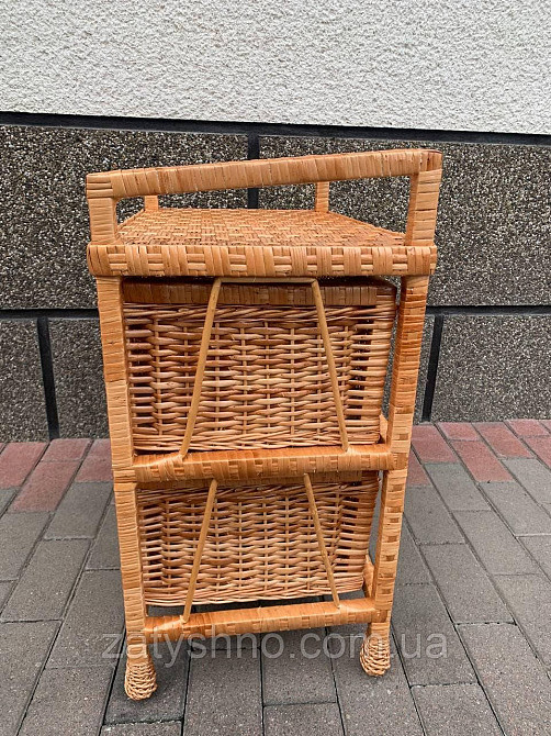 Комод плетеный с 2 шухлядами из лозы Киев - изображение 3