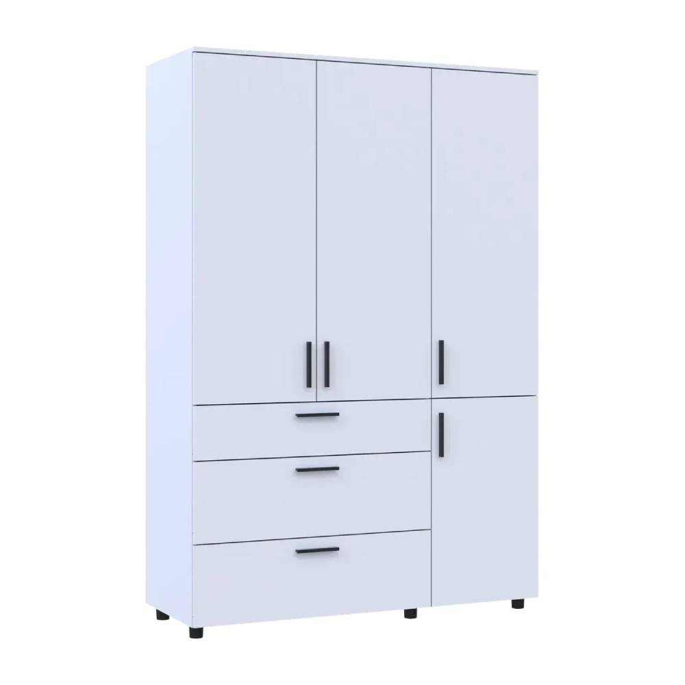 Шафа для одягу Doros Торн Білий 3 ДСП/3Ш (полиці) 135х51.6х200 (DRS-012056) Львів - фото 3