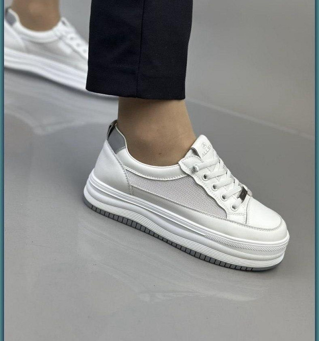 ALLSY Кроссовки женские ALLSY белые натуральная кожа р. 36-41 ( -2) Коломыя - изображение 2