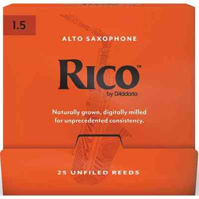 Трость для саксофона D'Addario Rico - Alto Sax #1.5 - 25 Pack (RJA0115-B25) Винница