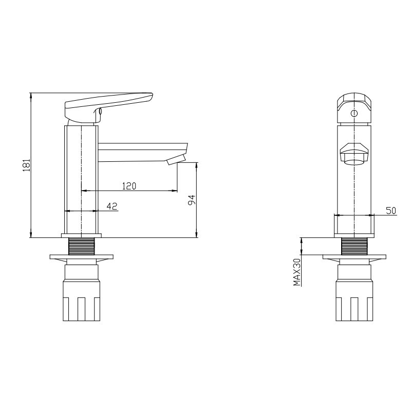 Смеситель для умывальника Mixxus Pegas 001 Nut MI6243 Харьков - изображение 4