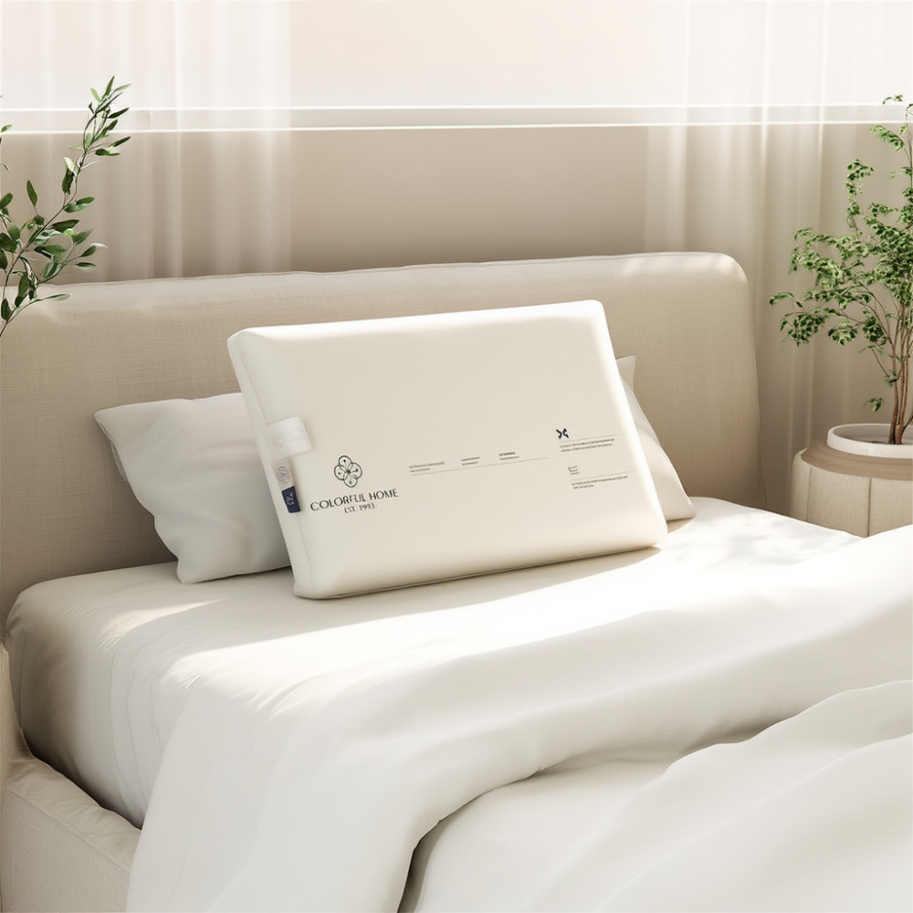 Подушка для сну Colorful Home 014-006-50 з ефектом пам'яті Memory Foam 42х70 см, гіпоалергенна, кремова Київ - фото 2