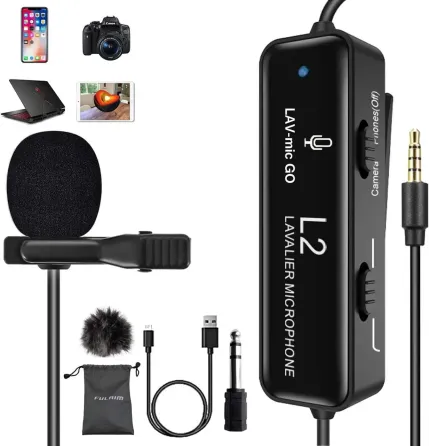 Петличний мікрофон з шумозаглушенням FULAIM L2 Луцк