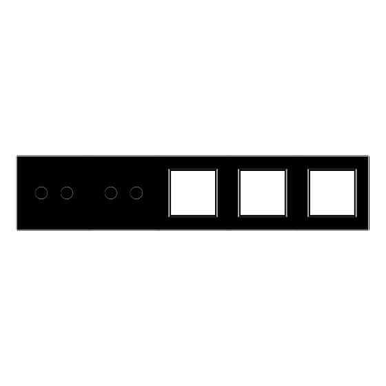 LIVOLO Рамка 5-постова для двох 2-сенсорних вимикачів і трьох розеток (2-2-0-0-0) LIVOLO, загар Коломыя