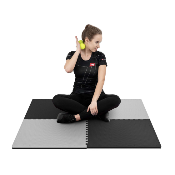 Мат-пазл Hop-Sport EVA 2см HS-A020PM - 4 частей черно-серый Киев