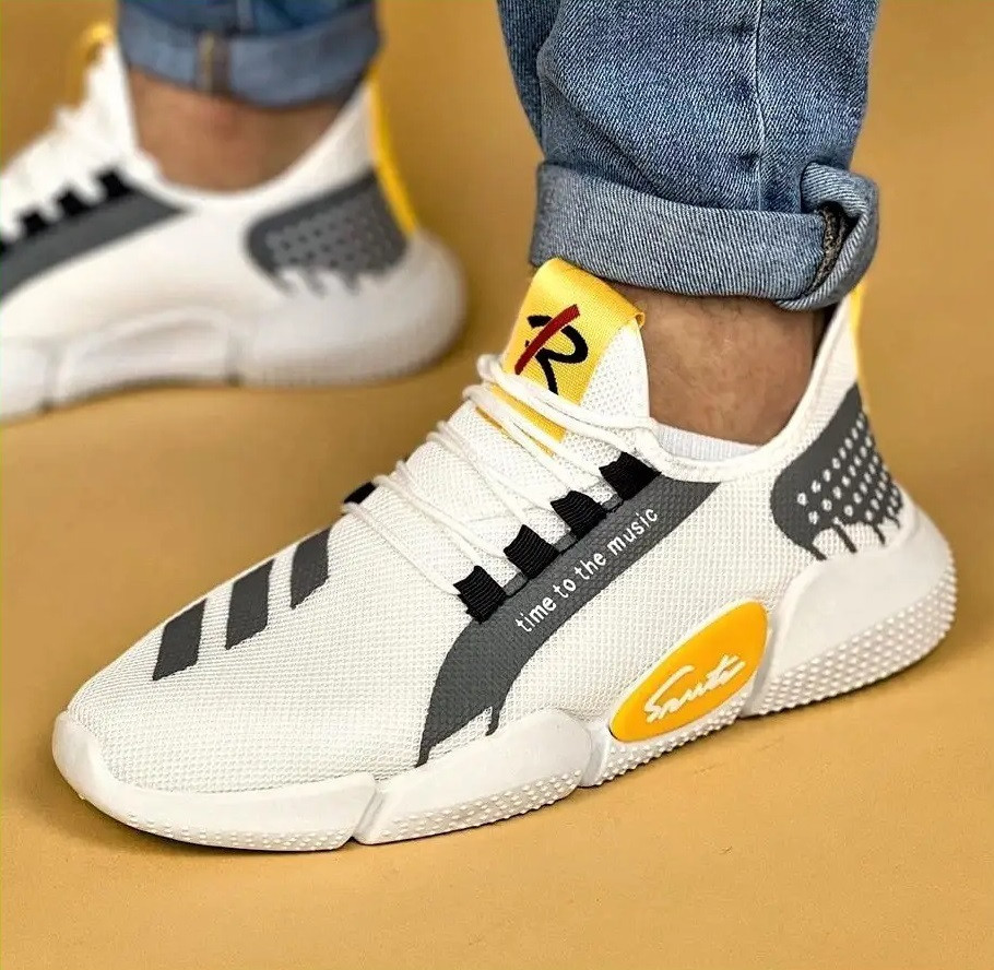 Кроссовки Мужские Белые Тканевые Boost Пенка (размеры: 40,41) Днепр - изображение 1