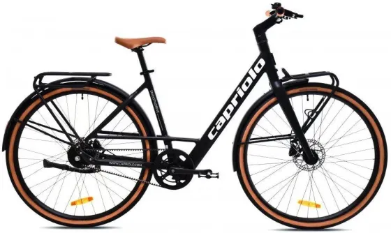 Велосипед Capriolo E-City Belt Drive Czarny Szary 28 2025 Киев
