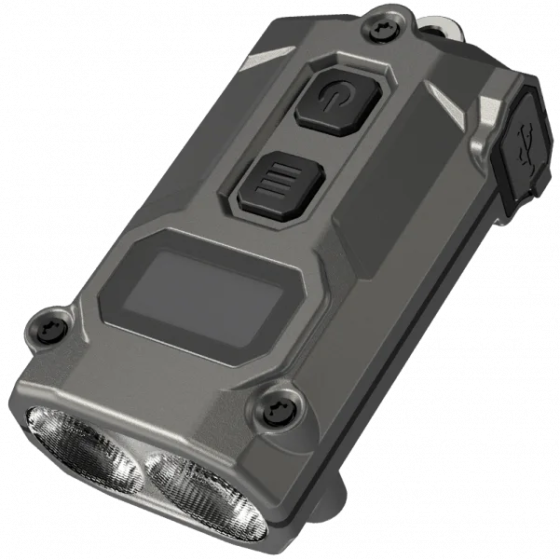 Фонарь брелок Nitecore TINI 3 2xNiteLab UHE LED 600 лм USB-C (5 режимов) Серый Винница