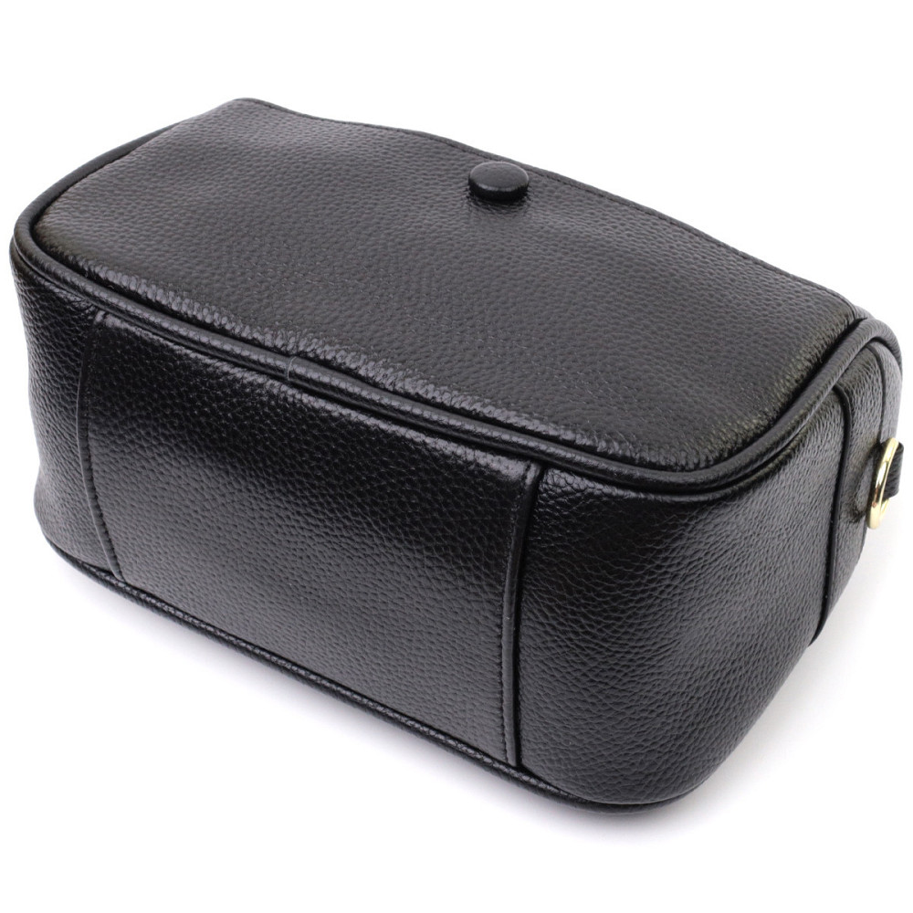 Сумка кросс-боди для женщин на каждый день из натуральной кожи Vintage 22590 Черная Киев - изображение 5