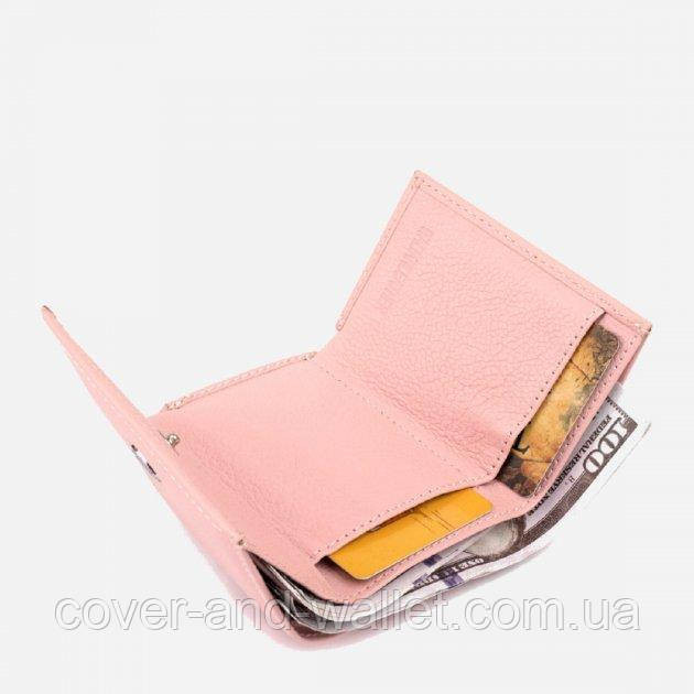 Маленький женский кошелек на магните пудрового цвета ST Leather Киев - изображение 8