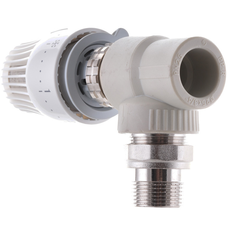 Кран термостатический с термоголовкой угловой 25x3/4 PPR Koer K0154.PRO (KP0196) Киев - изображение 3