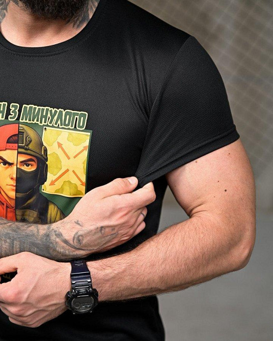 Тактична потовідвідна футболка Хуліган black ПП7847 Одеса - фото 5