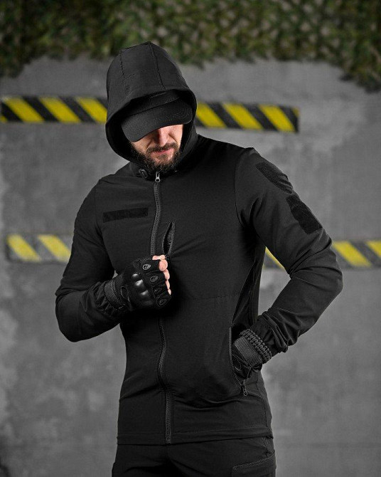 Летний тактический костюм 8в1 TIRAN  черный ДЛ6514 Одесса - изображение 5