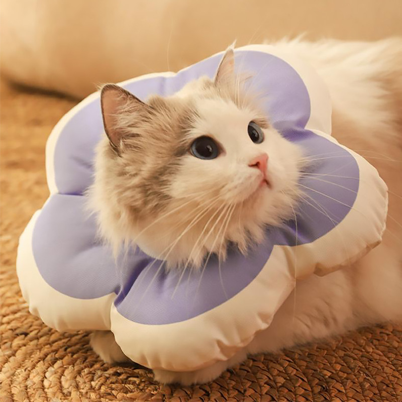 Мягкий воротник-подушка для кошек DT1018 послеоперационный защитный от вылизывания L Purple Київ - фото 2