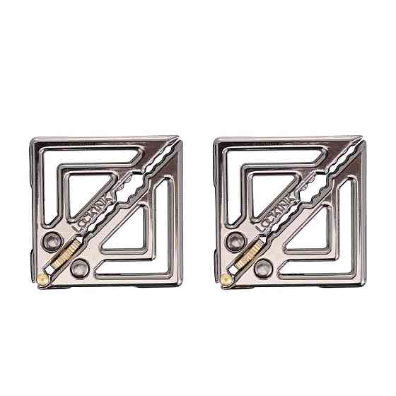 Затискачі для сосків із легкою підвіскою LOCKINK Adjustable Nipple Clamps with Light Pendant - Grey Sex Aura Київ