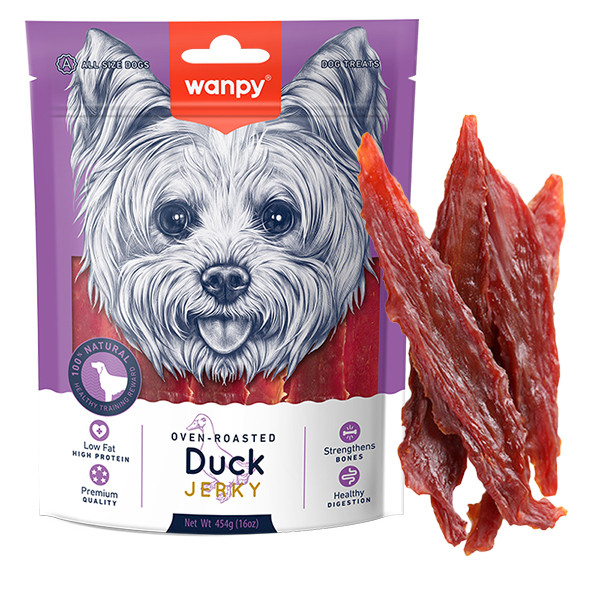 Wanpy Duck Jerky ВАНПІ ФІЛЕ КАЧКИ В’ЯЛЕНЕ ласощі для собак Київ - фото 1