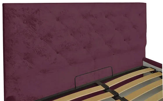 Кровать Bristol Comfort 120 х 190 см Алексис Bordo 07 С подъемным механизмом и нишей для белья Бордовый Киев