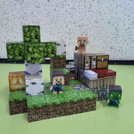 Конструктор магнітний майнкрафт 49 кубики магнітні блоки Dream World LZCK 028 Хмельницький