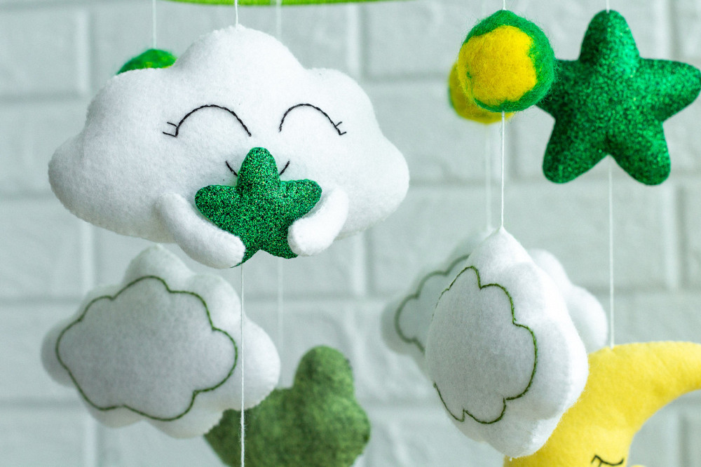 Мобіль на ліжечко для немовлят WoollyFox " Жабеня" Київ - фото 9