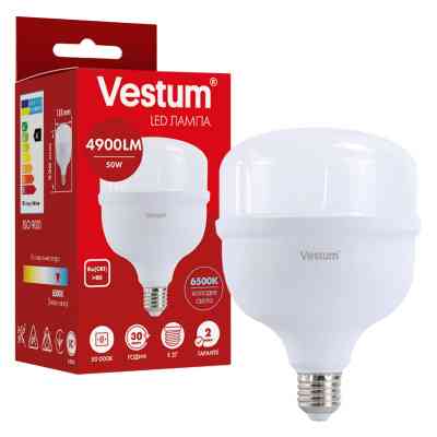 Лампочка Vestum LED T140 50W 6500K 220V E27 (1-VS-1610) Вінниця