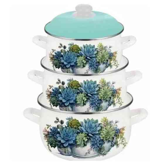 Набор кастрюль для плит, Набор кастрюль-сотейников, кастрюль премиум Комплект LF-74 Львов