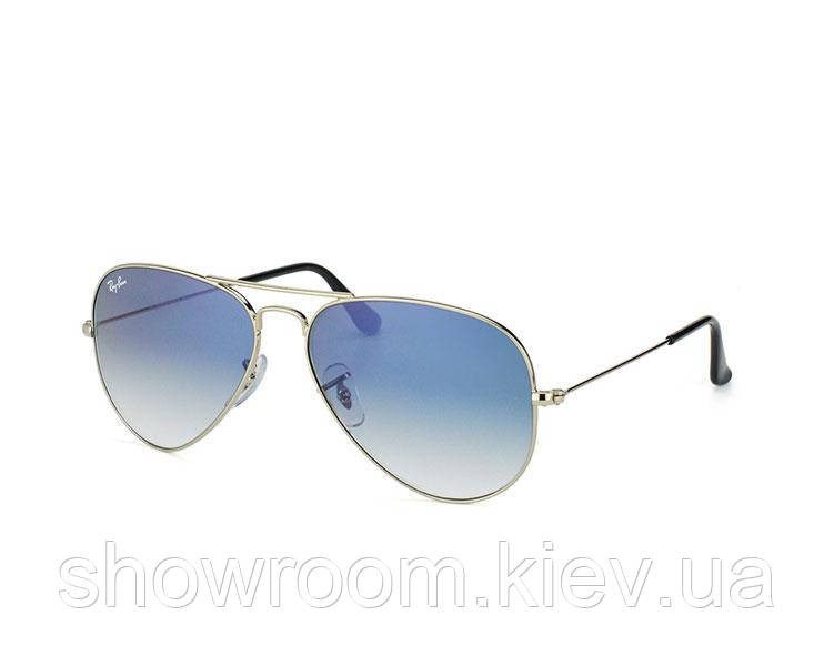 Чоловічі сонцезахисні окуляри Ray Ban aviator 3026 (003/3F) Lux Київ - фото 1