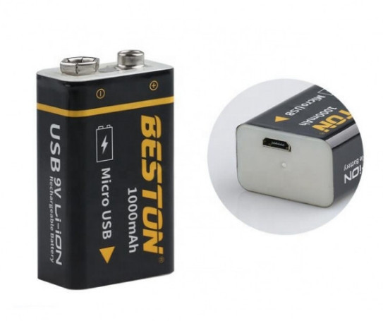 Акумулятор Beston USB крона 9v Li-ion 1000mAh Вінниця - фото 10