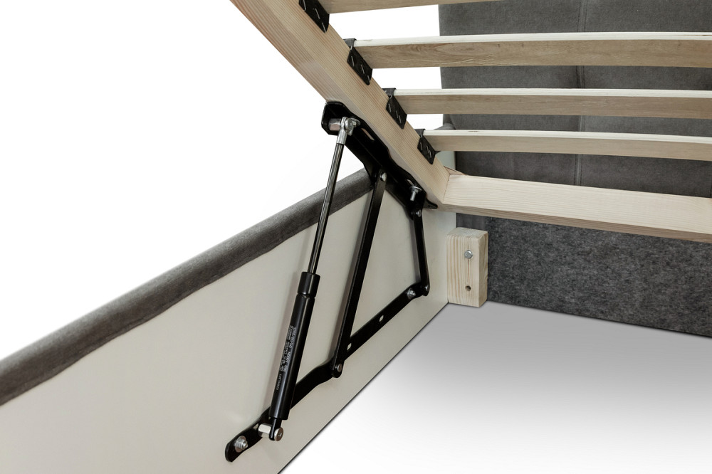 Ліжко Мішель 1600*2000 с п/м Аляска 05 сірий Дніпро - фото 5