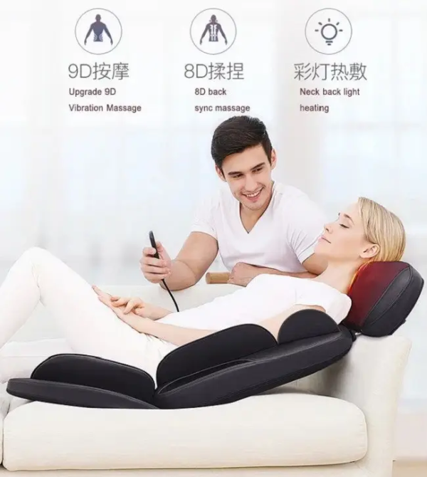 Массажная накидка Shuo для спины и шеи (роликовый массаж, вибрация, подогрев) Винница - изображение 10