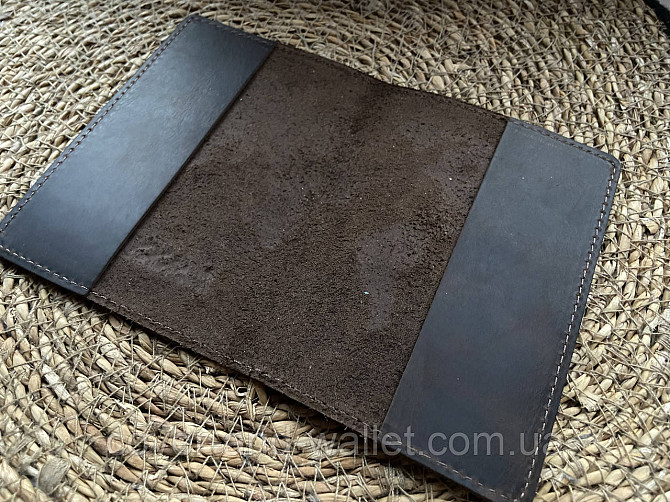 Обложка на паспорт из натуральной кожи карта мира ST Leather (crazy horse) Киев - изображение 7