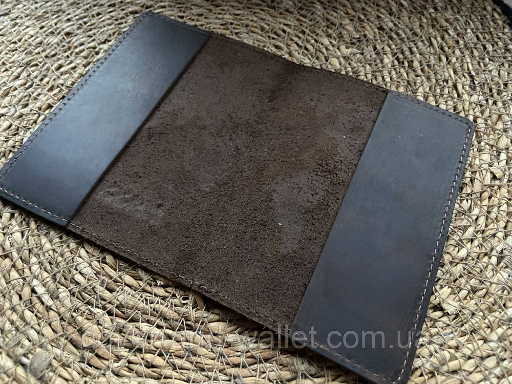 Обложка на паспорт из натуральной кожи карта мира ST Leather (crazy horse) Киев - изображение 7