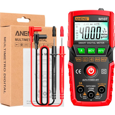 Цифровий мультиметр ANENG M107, V, A, R, C, T (M107) Вінниця - фото 4