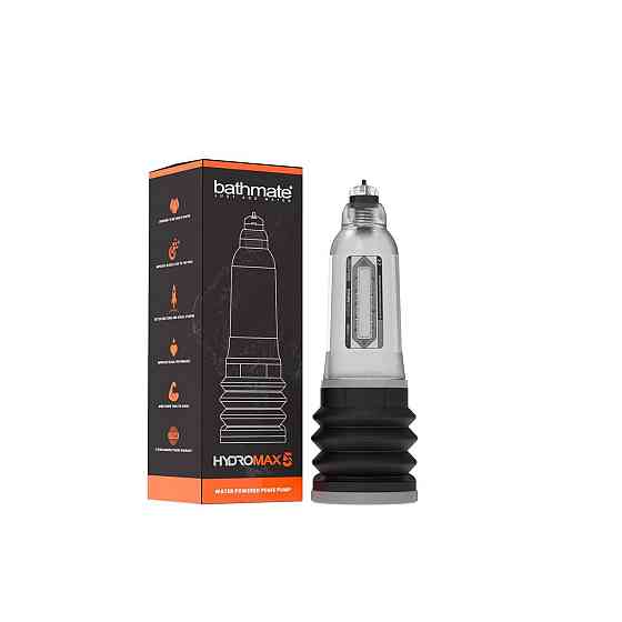 Гидропомпа Bathmate Hydromax 5 Clear (X20), для члена длиной от 7,5 до 12,5см, диаметр до 4,5см Sex Aura Киев