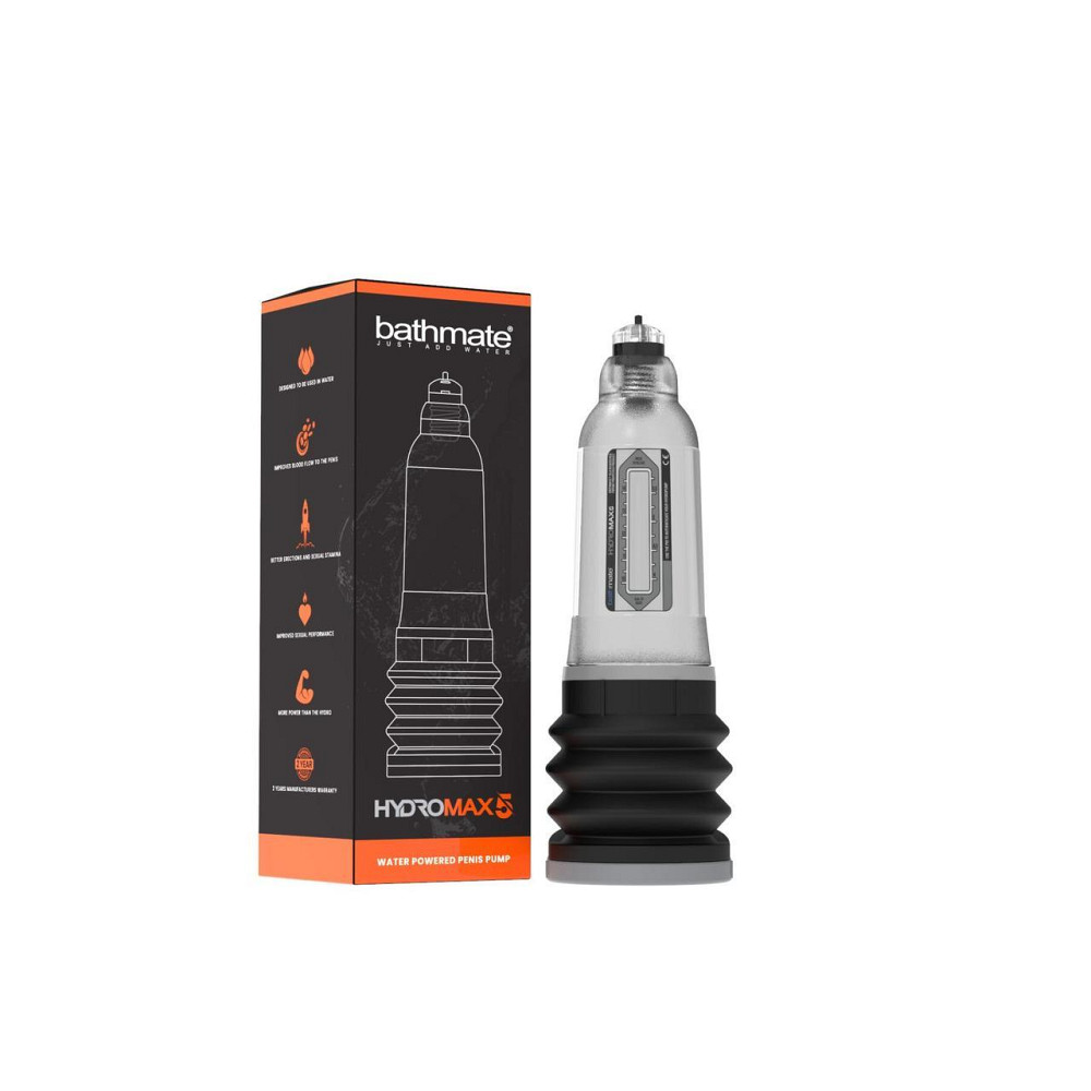 Гидропомпа Bathmate Hydromax 5 Clear (X20), для члена длиной от 7,5 до 12,5см, диаметр до 4,5см Sex Aura Киев - изображение 2