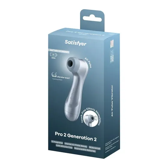 Вакуумний кліторальний стимулятор Satisfyer Pro 2 Generation 2 Battery Series Llight Blue Львів