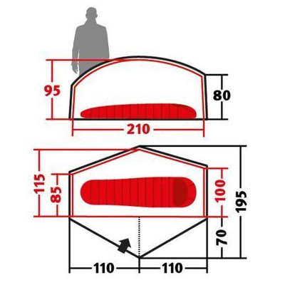 Палатка Wechsel Bella 1 ZG Green (231055) (DAS303116) Винница - изображение 12