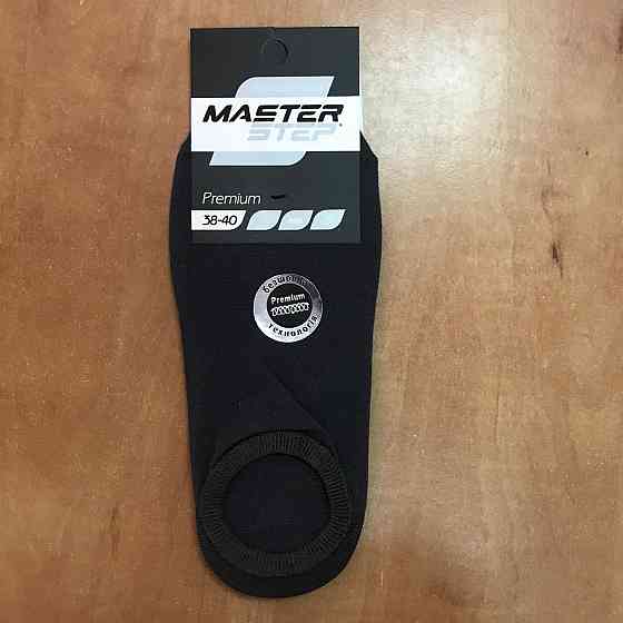 Носки хлопковые ультра короткие Master Step PREMIUM арт.7300 44-46, темно-сірий Черновцы