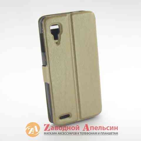 Чохол книжка Lenovo P780 Smart Case gold Одеса