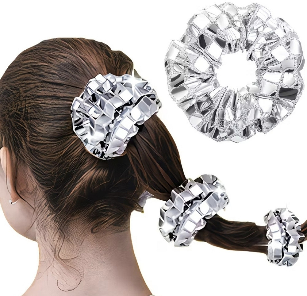 Гумка для волосся срібляста Смела - изображение 1