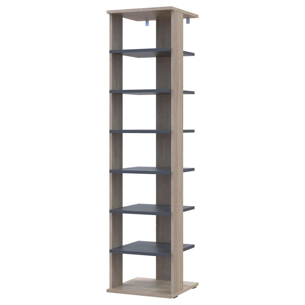 Полка для обуви Doros Паоло 38,4х38,4х153,4 см Дуб сонома/Графит (DRS-011438) Львов - изображение 4