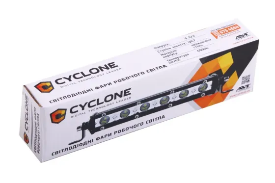Фара дневного света 183*25*47мм Cyclone 6 Cree 3W/1800лм/6000К (направленный дальний) Винница