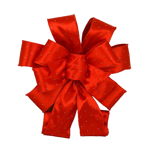 Бант декоративний атласний 28*79см, колір - червоний Житомир - изображение 1