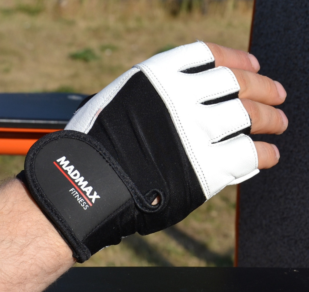 Рукавички для фітнесу MadMax MFG-444 Fitness White M Київ - фото 2